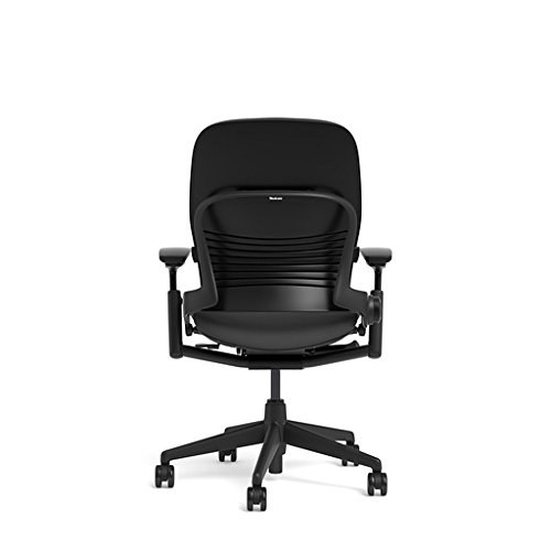 Steelcase Leap V2 Black Fabric Reupholstered Park Avenue Seating